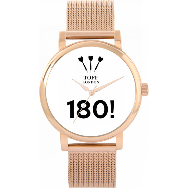Ladies White 180 Darts Watch