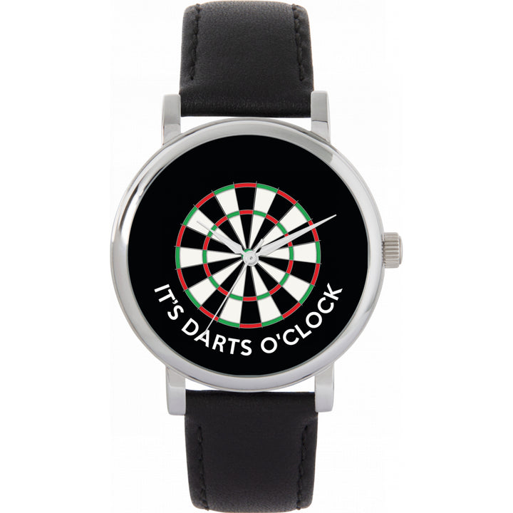 Ladies Black Its Darts Oclock Watch