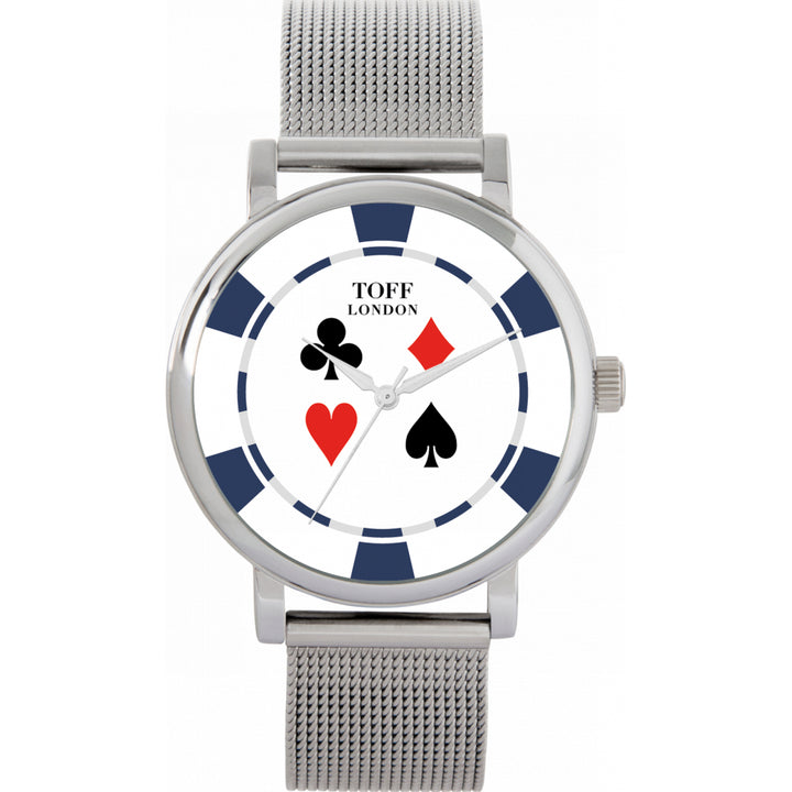 Ladies Navy Poker Watch