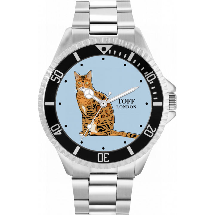 Mens Ginger Bengal Cat Watch