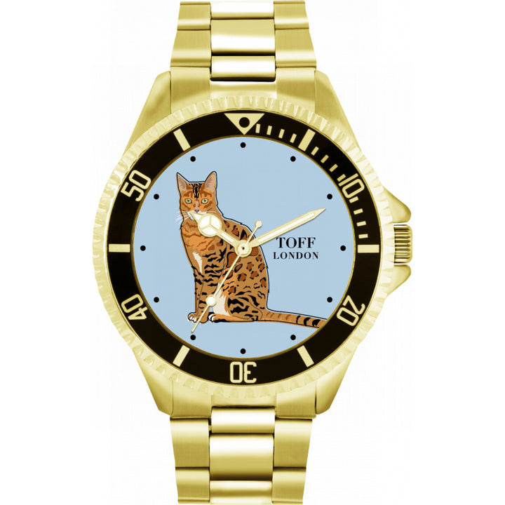 Mens Ginger Bengal Cat Watch