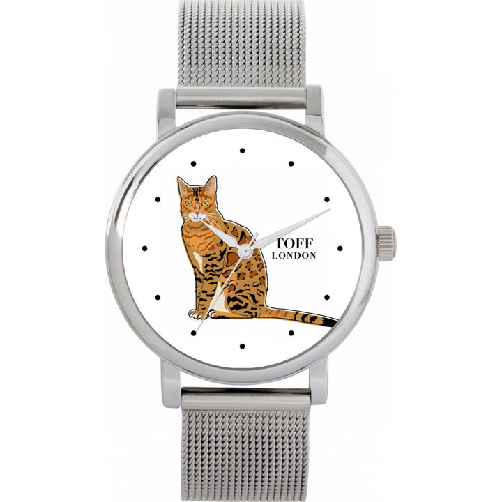 Ladies Ginger Bengal Cat Watch