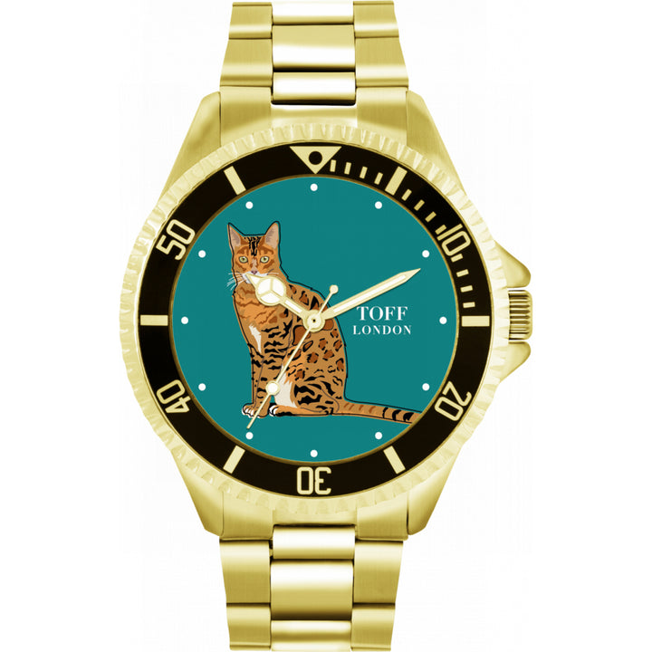 Mens Ginger Bengal Cat Watch