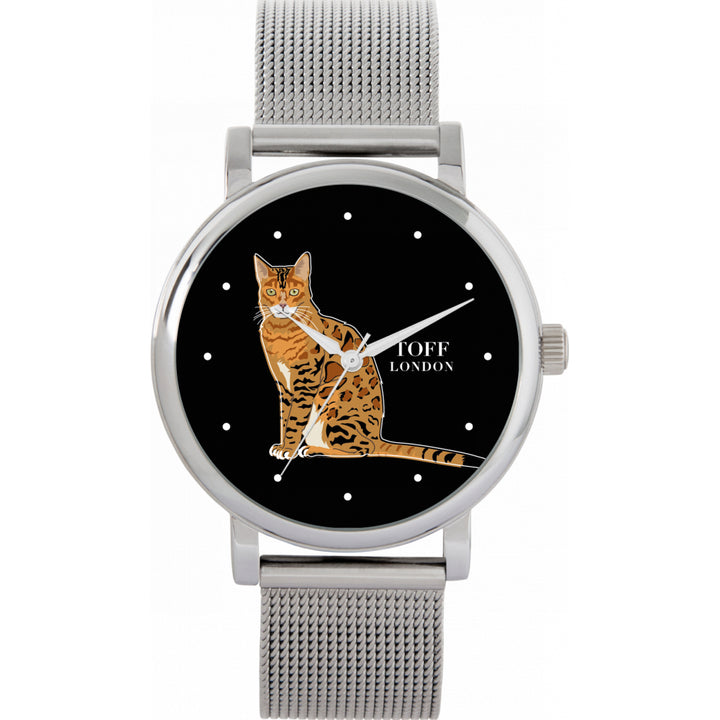 Ladies Ginger Bengal Cat Watch