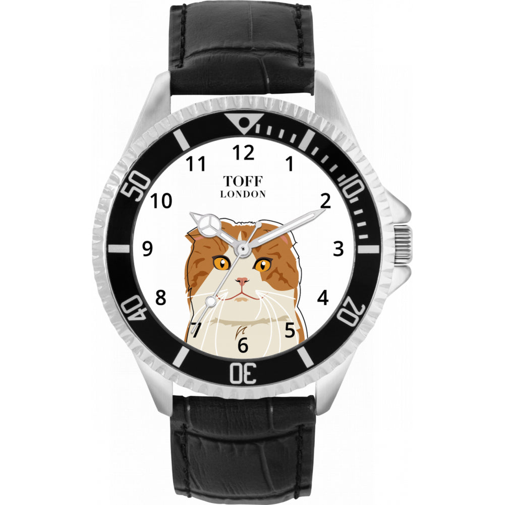 Mens Scottish Fold Cat Watch