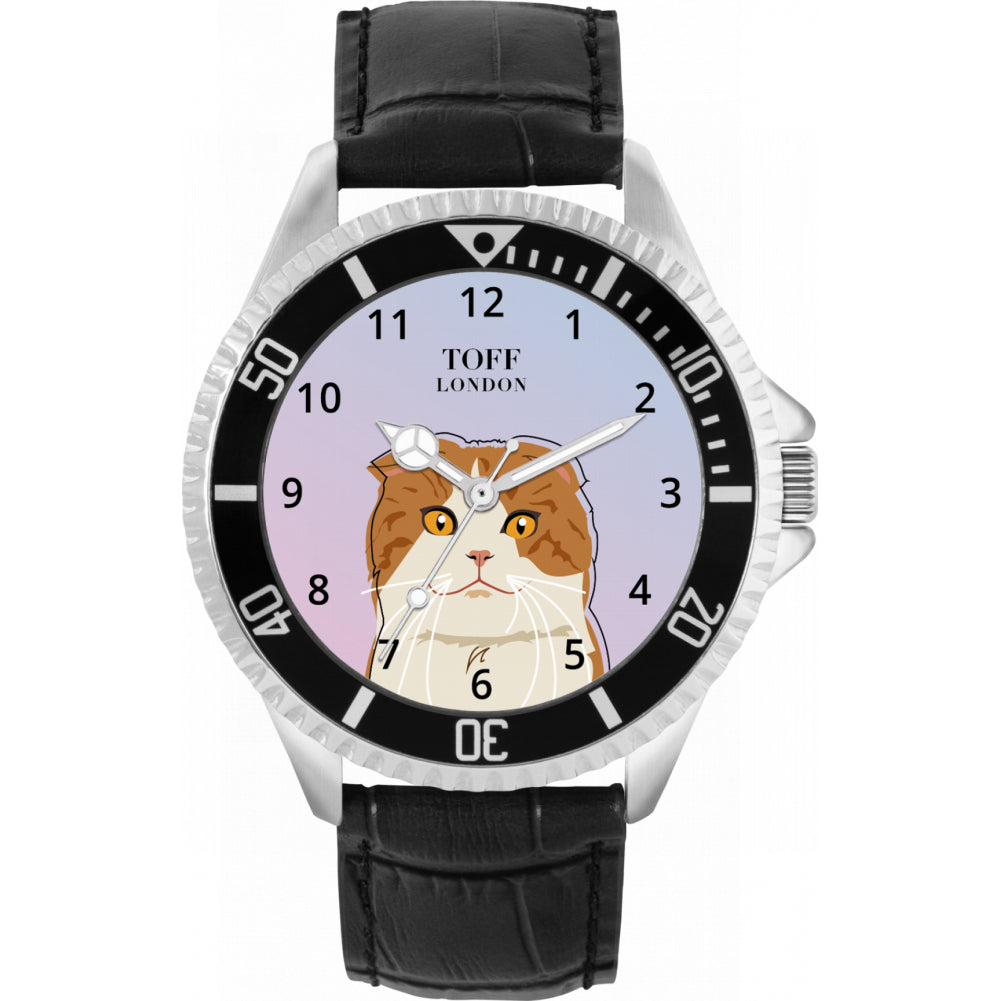 Mens Scottish Fold Cat Watch
