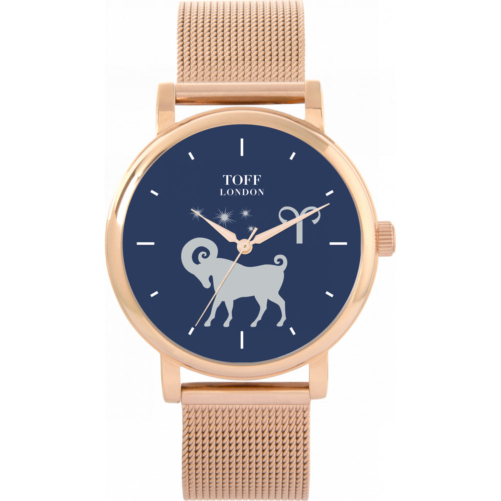 Ladies Navy Aries Watch