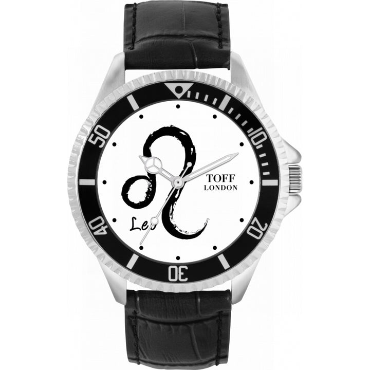 Mens White Leo Watch