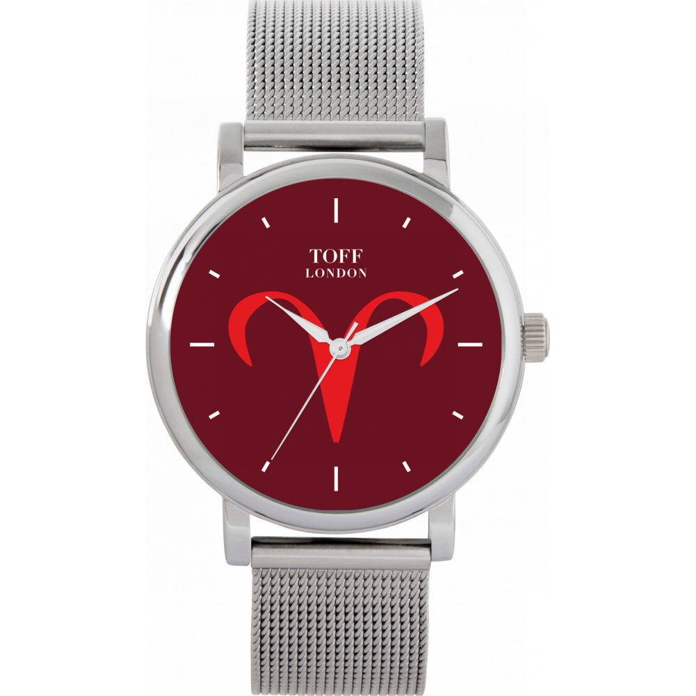 Ladies Red Aries Watch