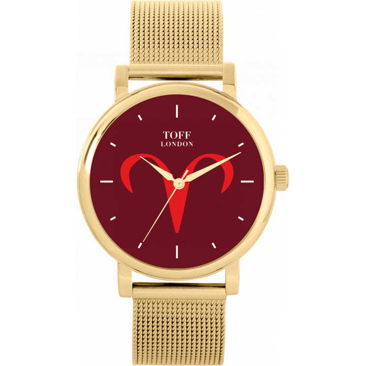 Ladies Red Aries Watch