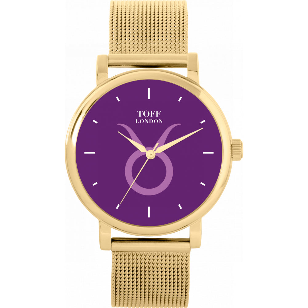 Ladies Purple Taurus Watch