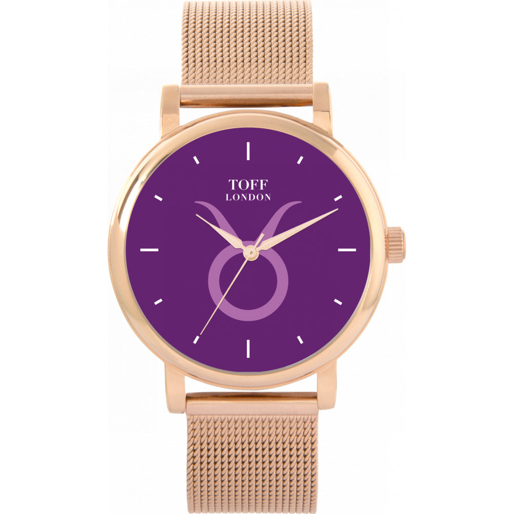 Ladies Purple Taurus Watch