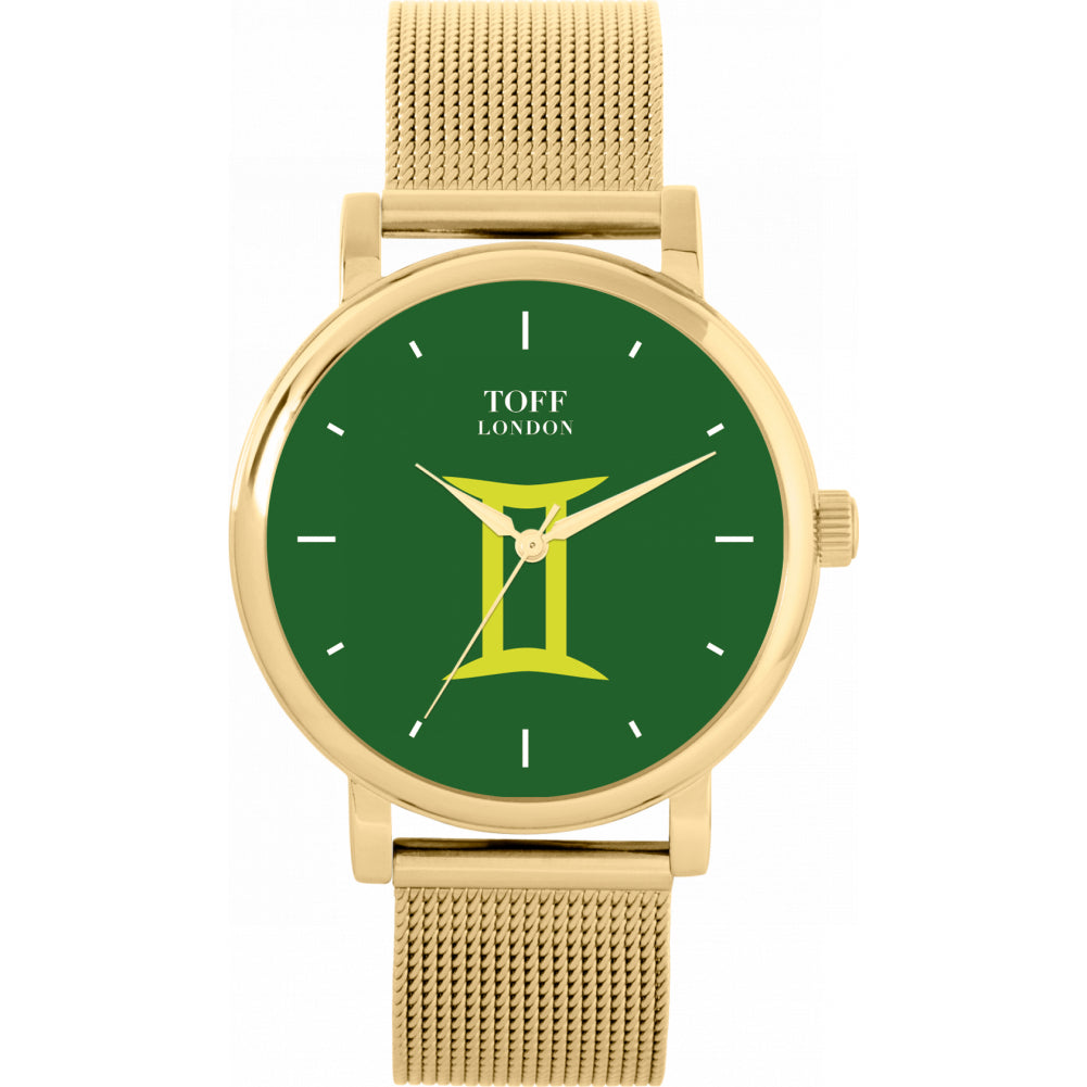 Ladies Green Gemini Watch