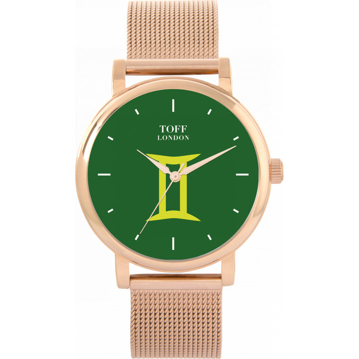 Ladies Green Gemini Watch