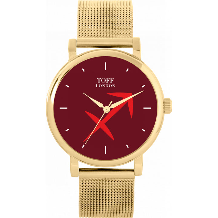 Ladies Red Sagittarius Watch