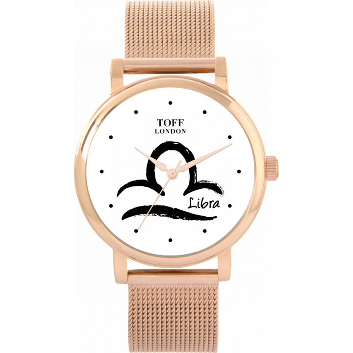 Ladies White Libra Watch