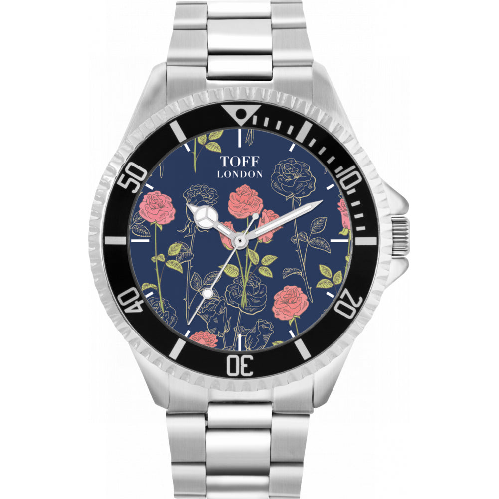 Mens Pink Roses Watch