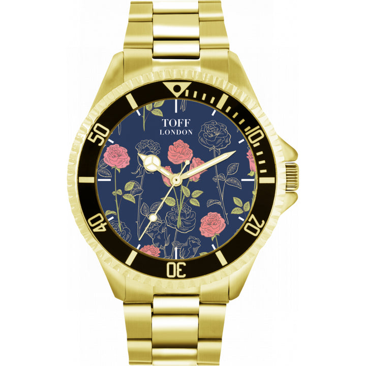 Mens Pink Roses Watch
