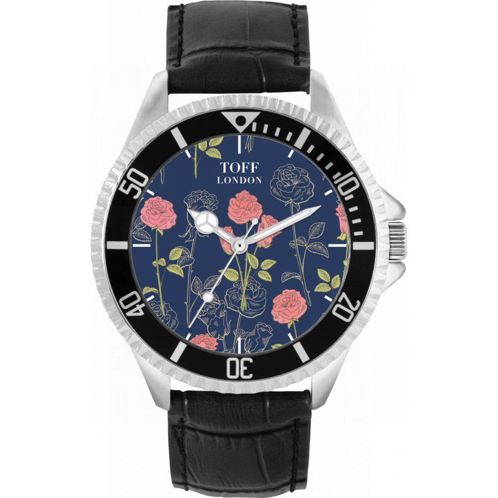 Mens Pink Roses Watch