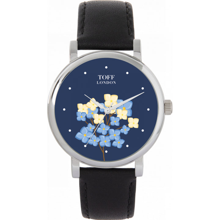 Ladies Blue Flower Bloom Watch