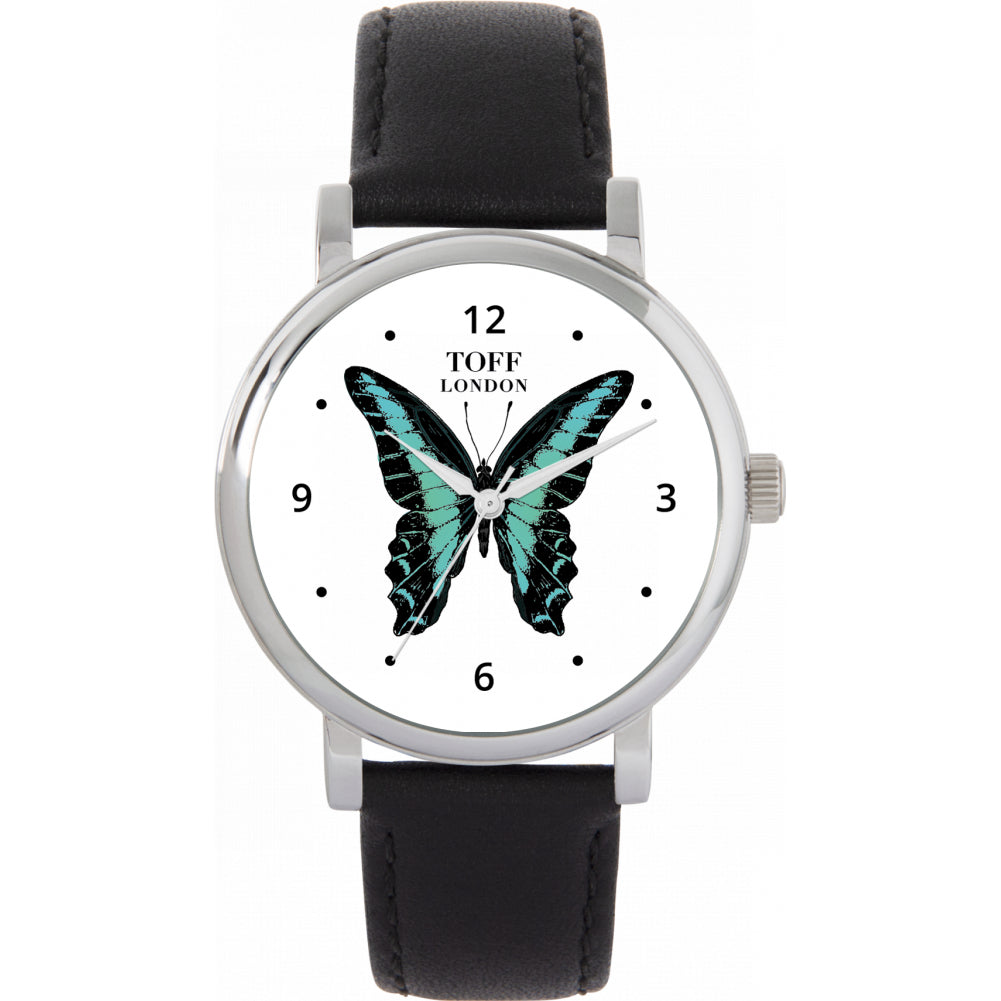 Ladies Blue Butterfly Numerals Watch