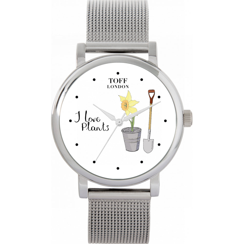 Ladies I Love Plants Gardening Watch