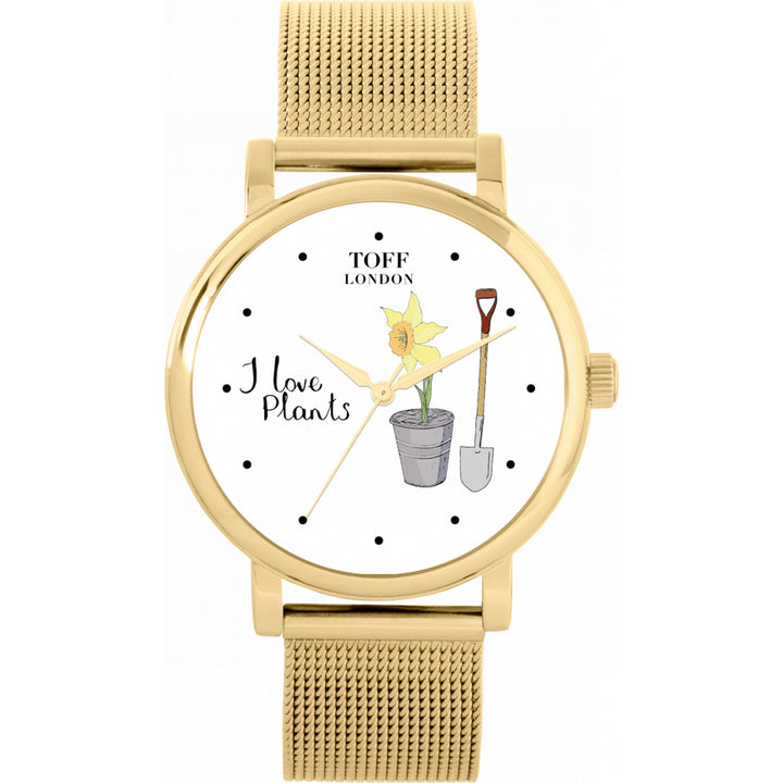 Ladies I Love Plants Gardening Watch