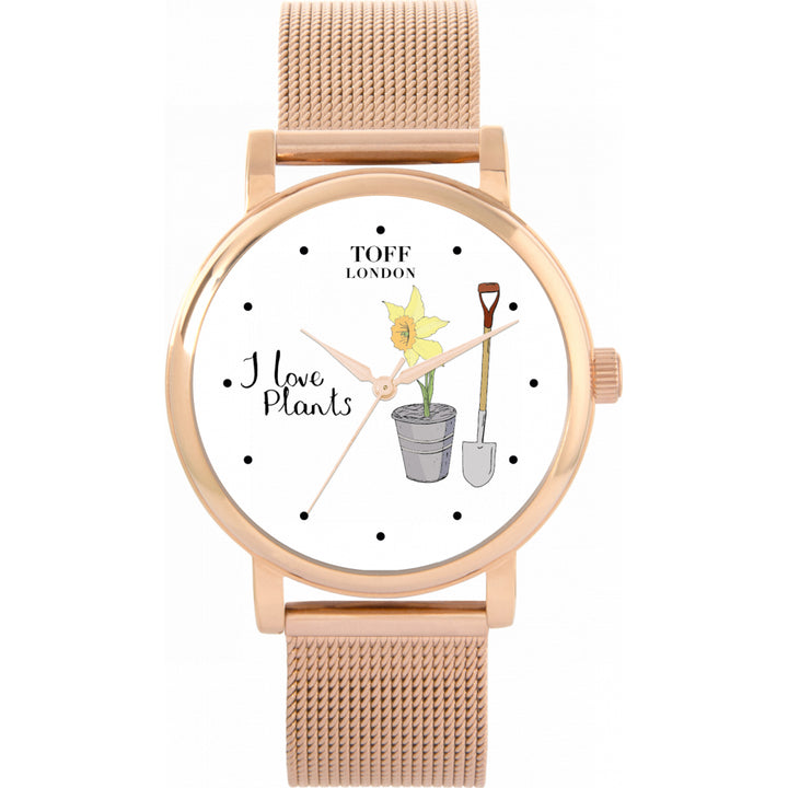 Ladies I Love Plants Gardening Watch