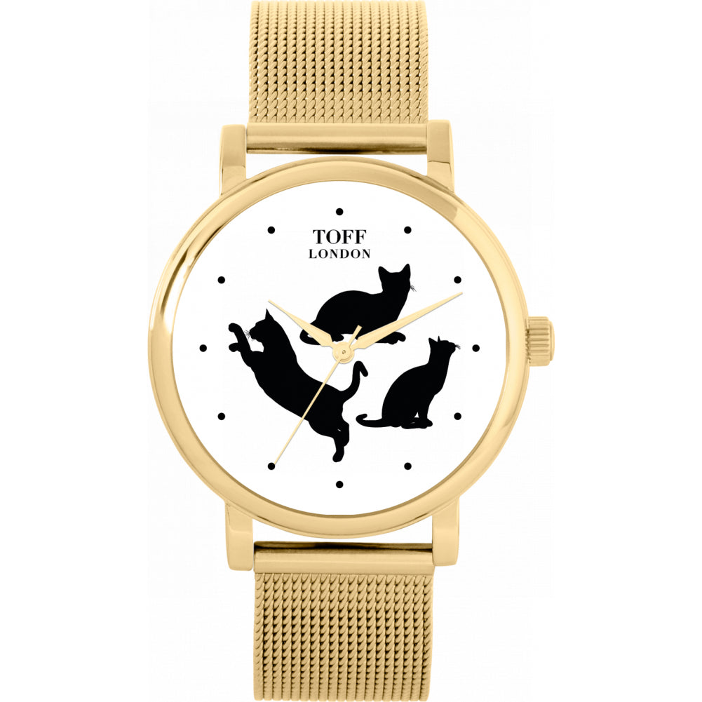 Ladies Playful Cats Watch
