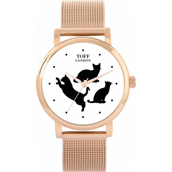 Ladies Playful Cats Watch
