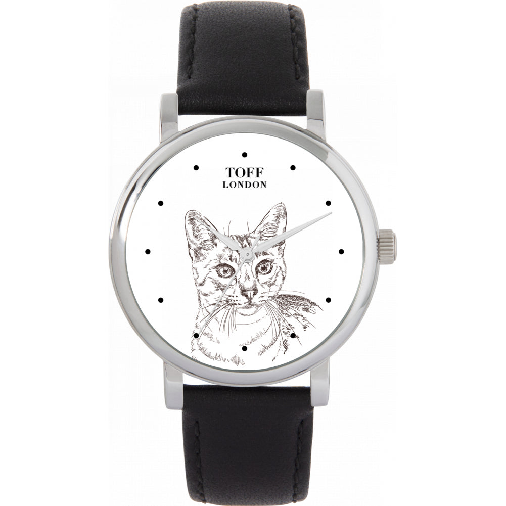 Ladies Egyptian Mau Cat Head Watch