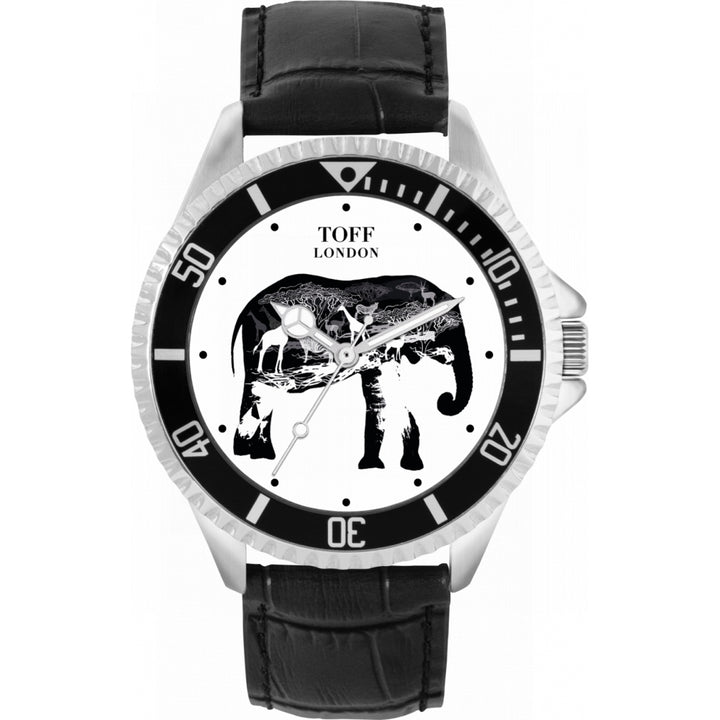 Mens Elephant Silhouette Watch