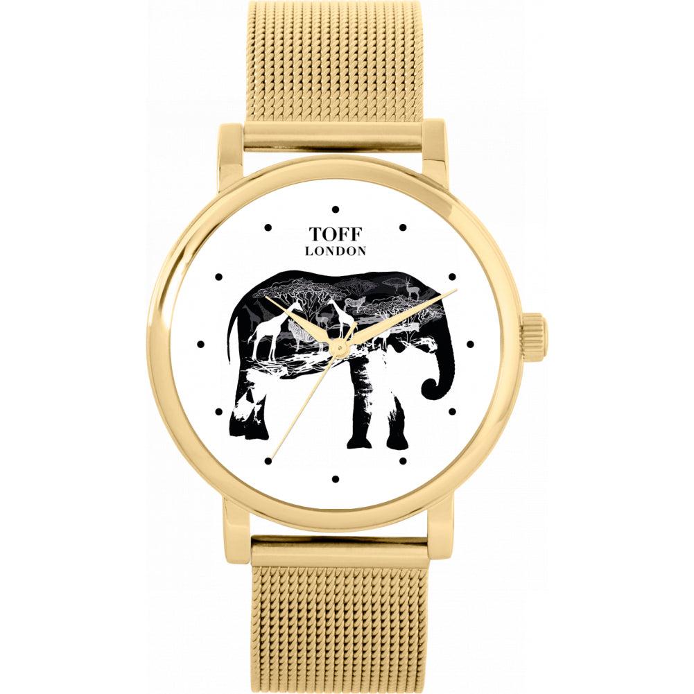 Ladies Elephant Silhouette Watch