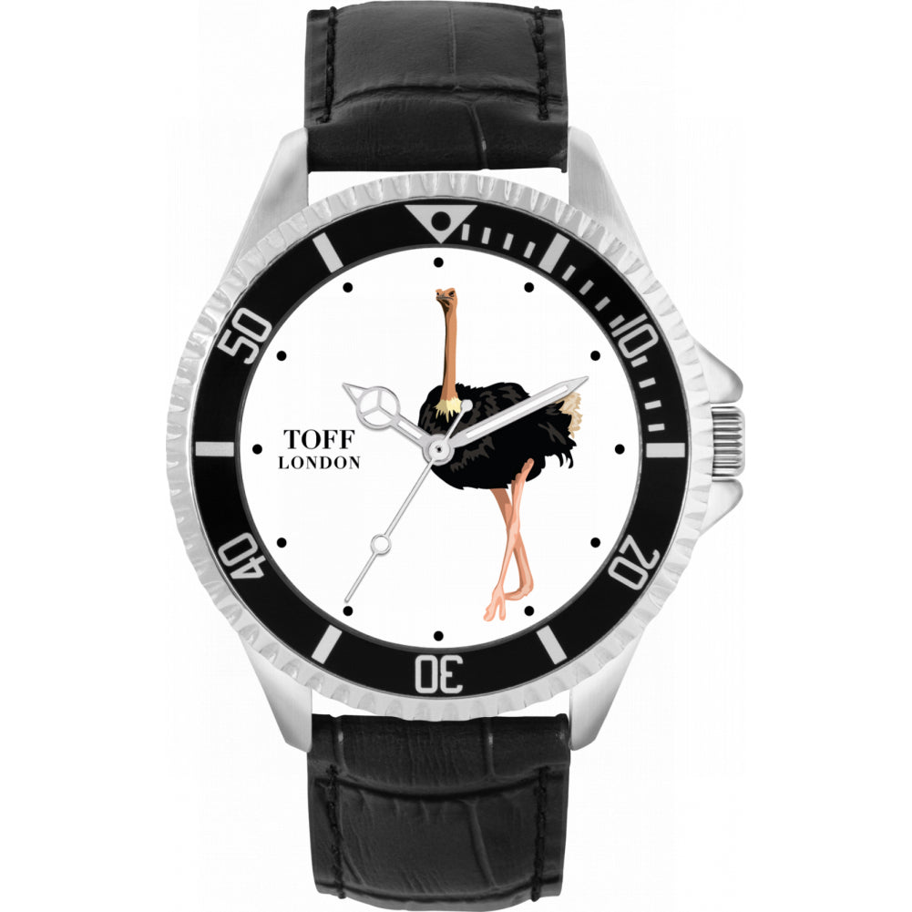Mens Ostrich Watch