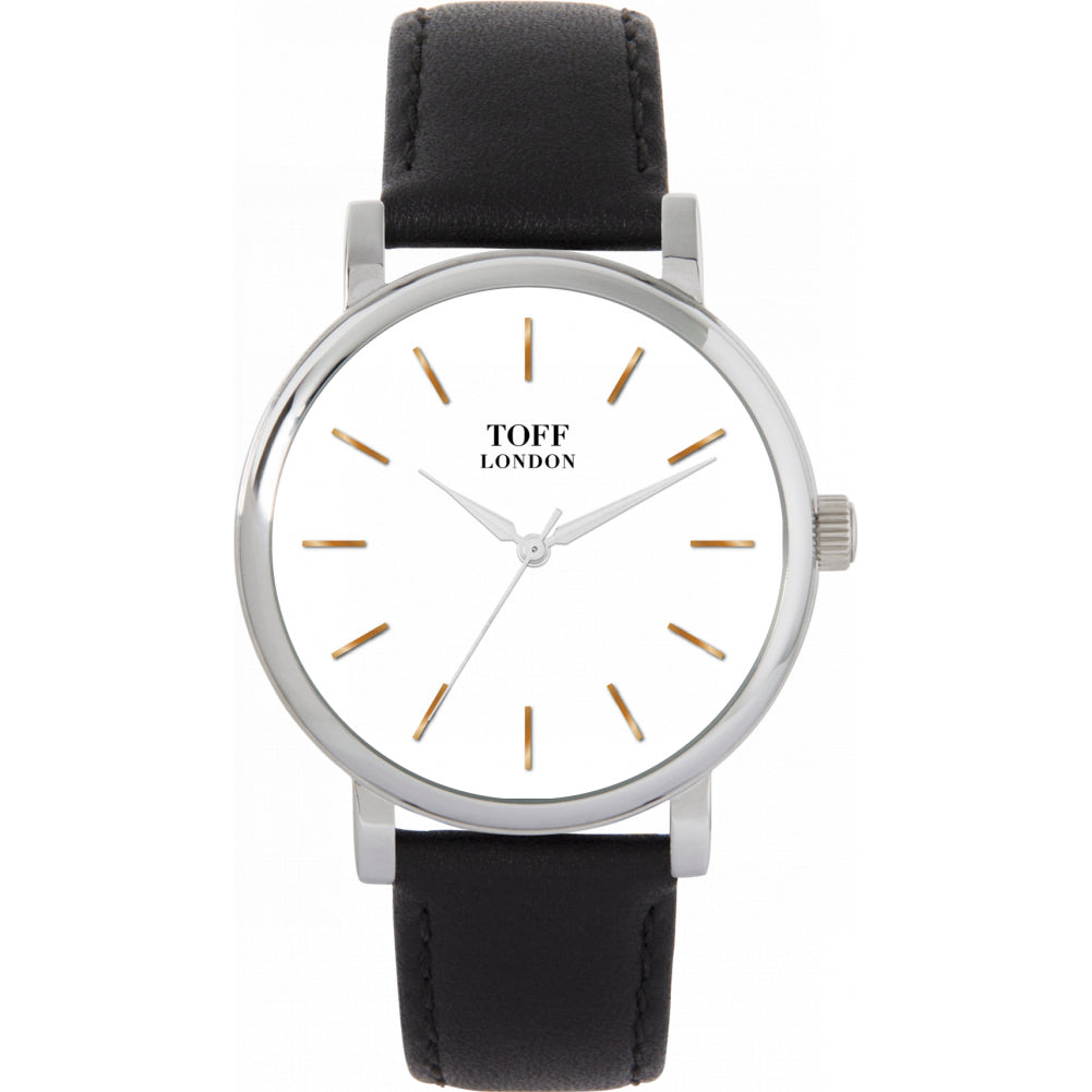 Ladies Traditional White And Gold Watch