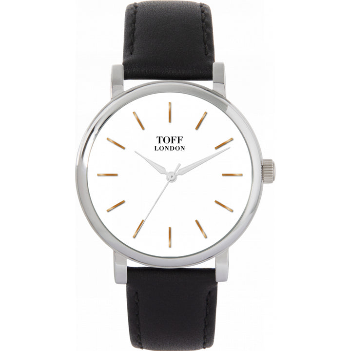 Ladies Traditional White And Gold Watch