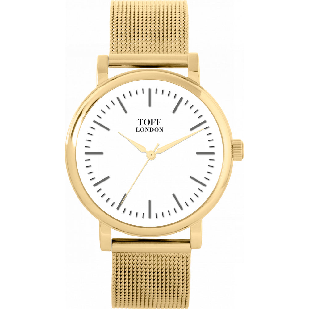 Ladies Traditional White And Silver Batons Watch