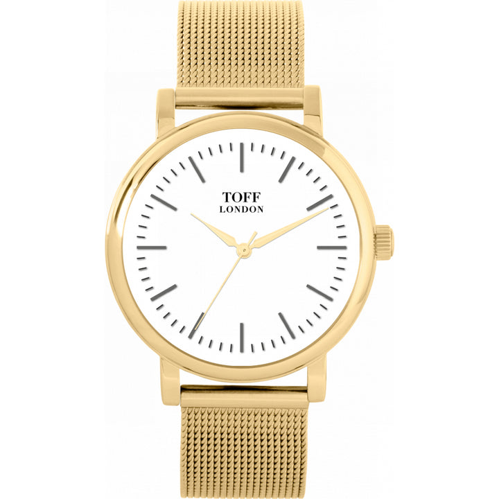 Ladies Traditional White And Silver Batons Watch