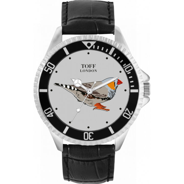Mens Grey Finch Bird Watch