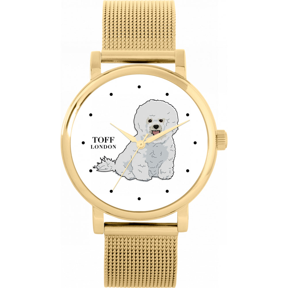 Ladies Bichon Frise Dog Watch