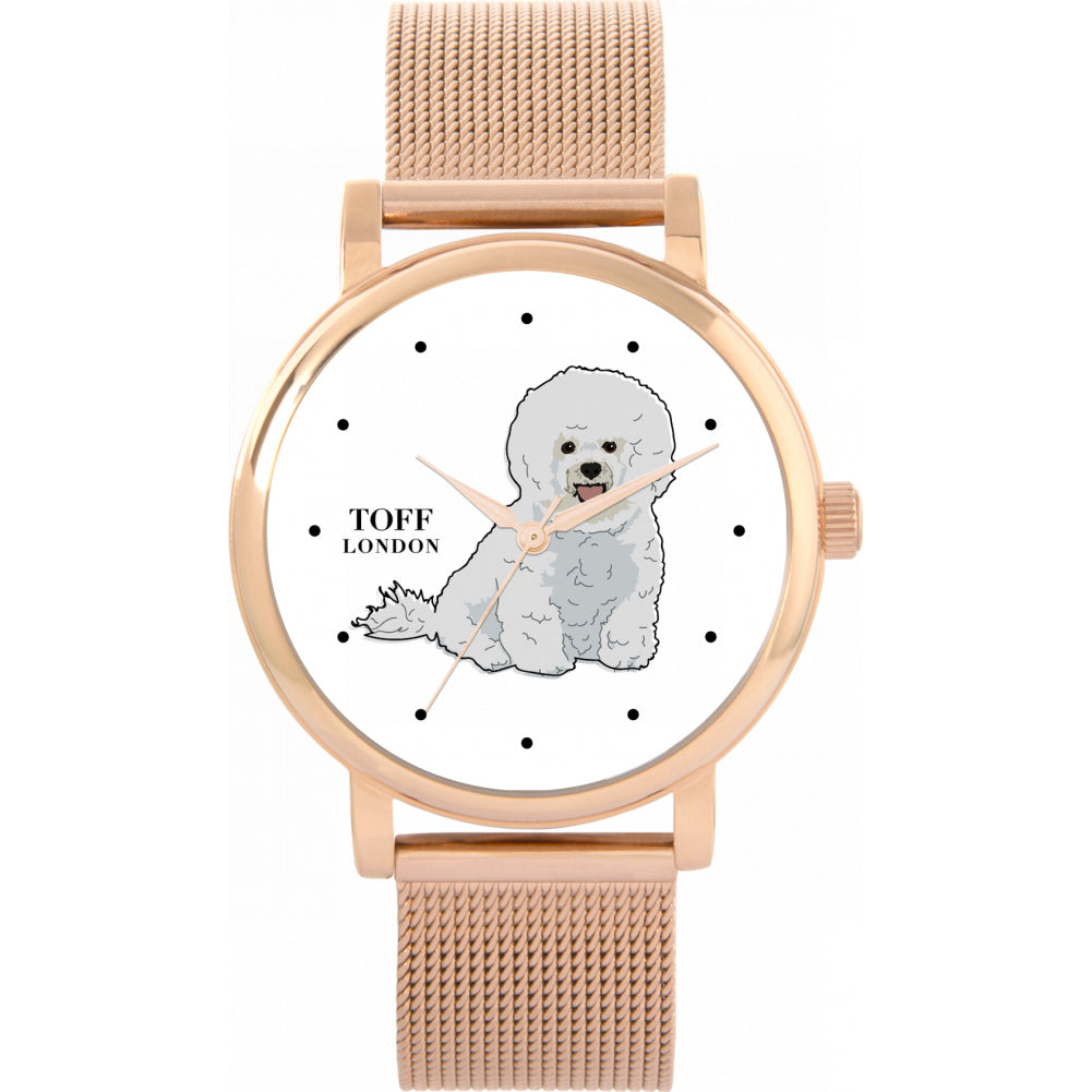 Ladies Bichon Frise Dog Watch