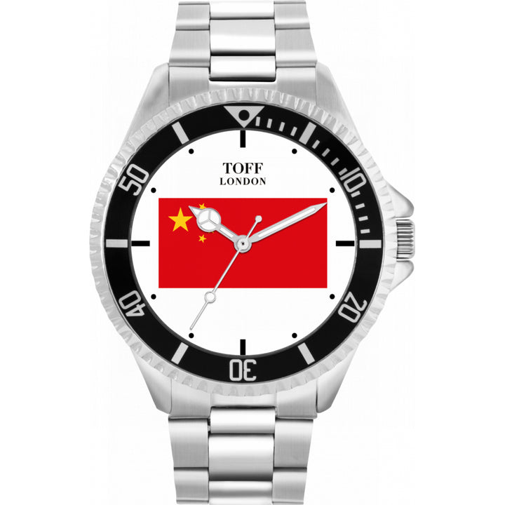Mens China Flag Watch