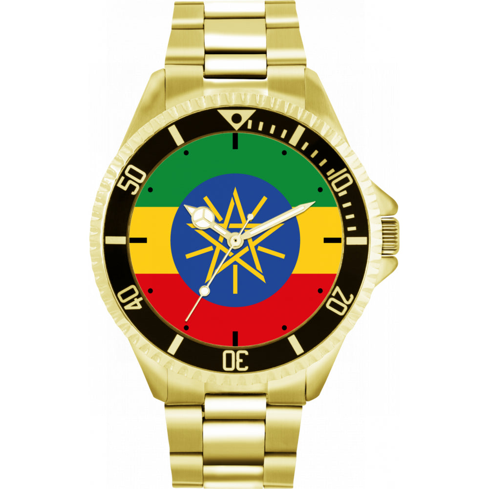 Mens Ethiopia Flag Watch
