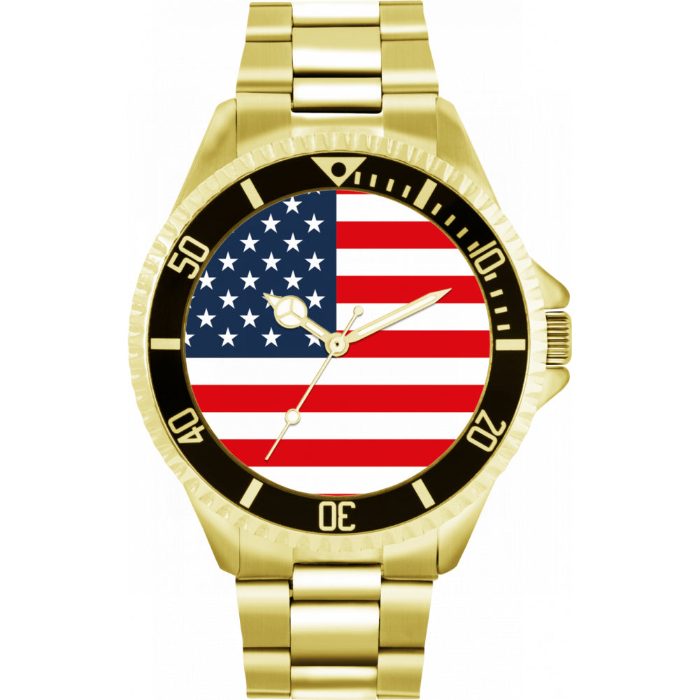 Mens USA Flag Watch