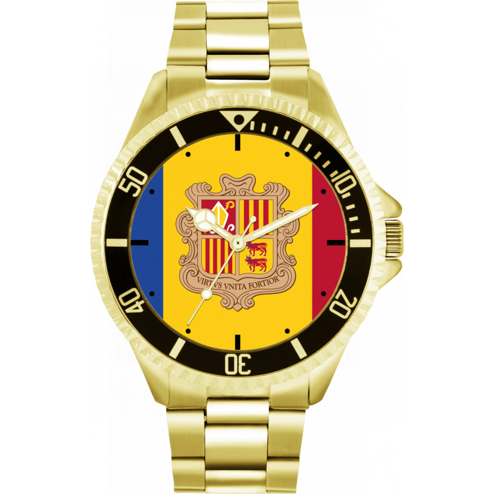 Mens Andorra Flag Watch