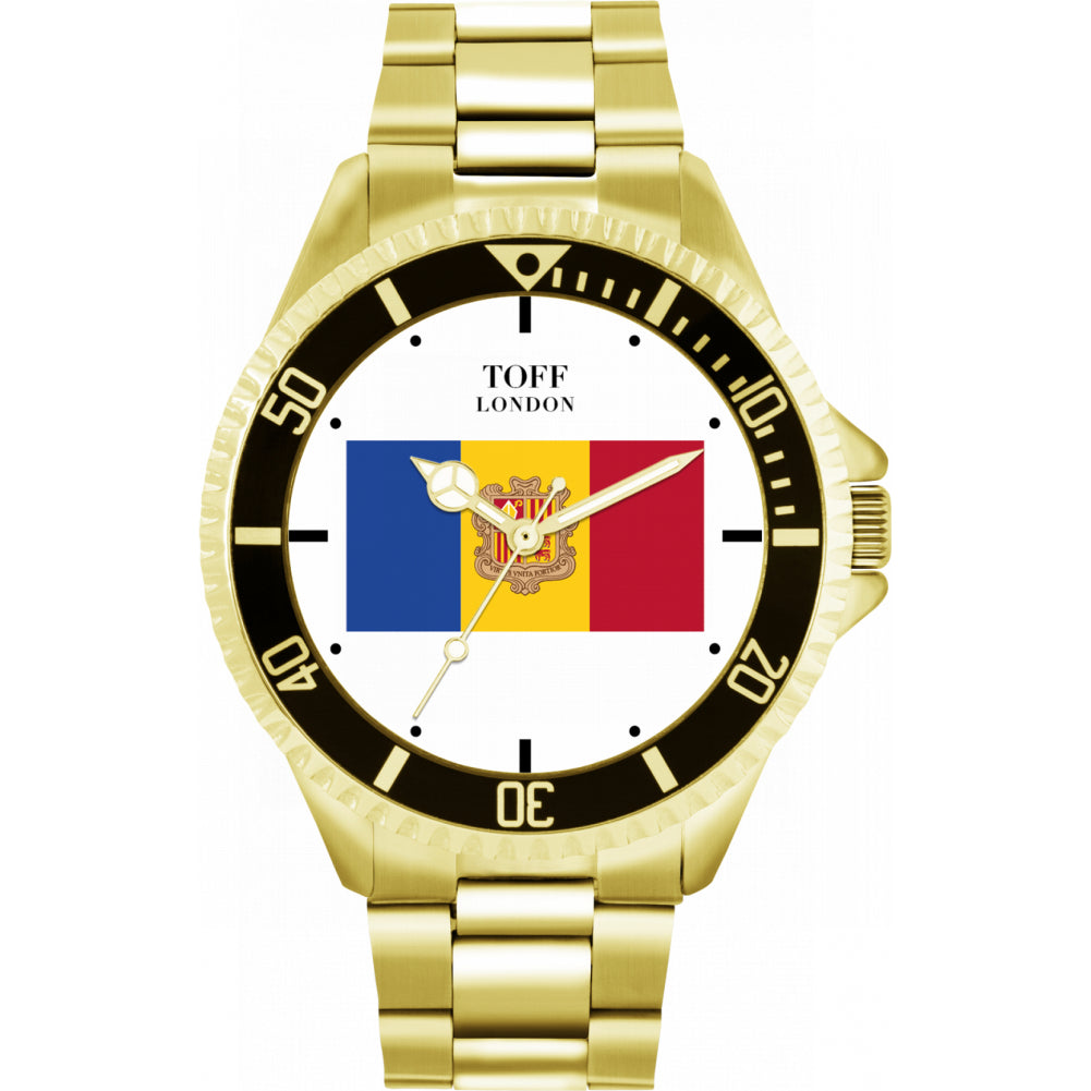 Mens Andorra Flag Watch