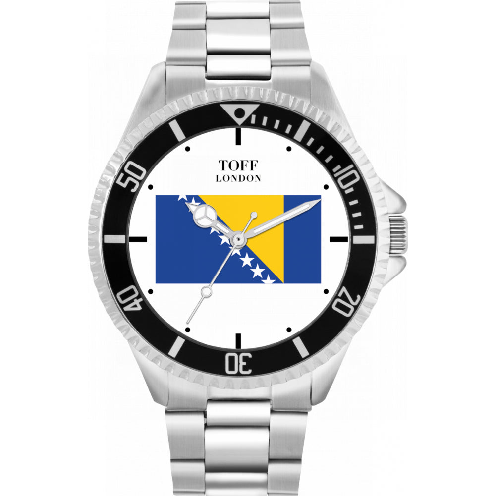 Mens Bosnia and Herzegovina Flag Watch