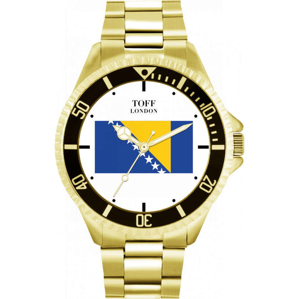 Mens Bosnia and Herzegovina Flag Watch