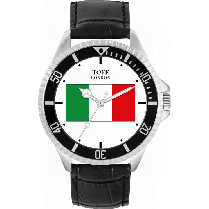 Mens Italy Flag Watch