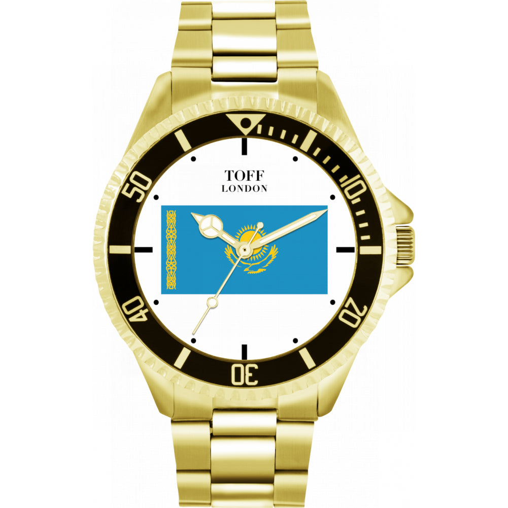 Mens Kazakhstan Flag Watch